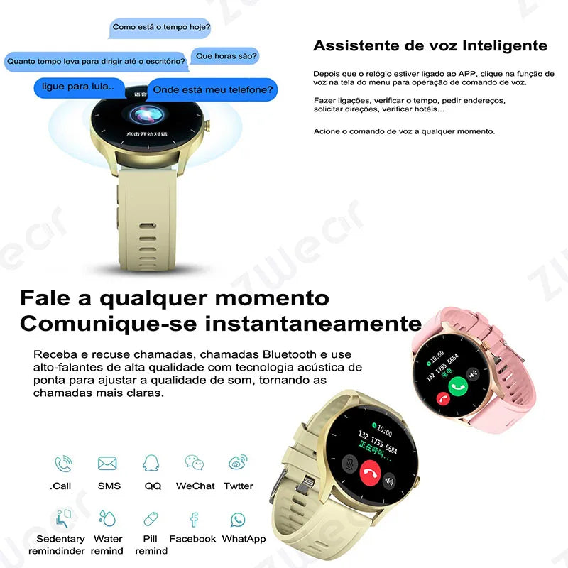 Relógio smartwatch Monitor Cardíaco Bluetooth Com USB relógio digital prova d água/relógio inteligente original