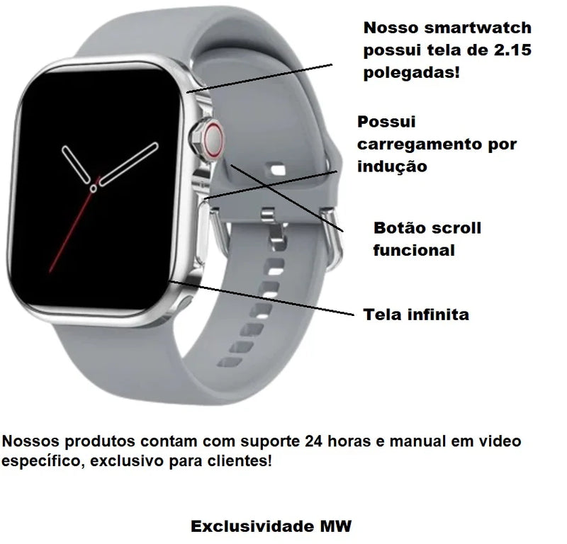 SmartWatch Series 9 Max Pro Premium Finish 2024 AMOLED NFC Induction Approach Opening