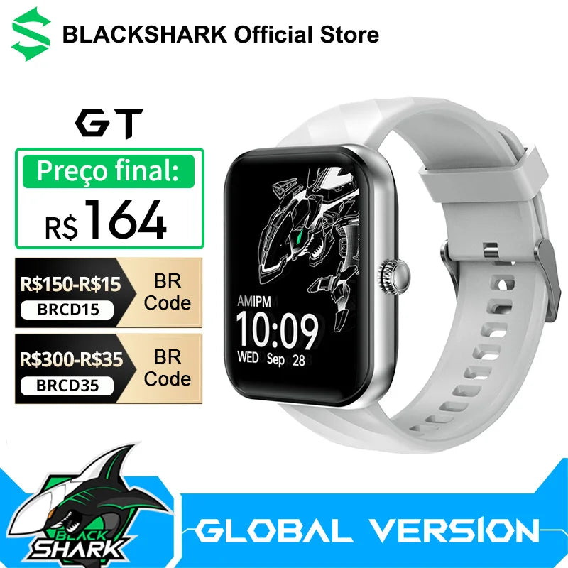 Black Shark GT Smartwatch Global Version 1.78'' AMOLED Display 10 days Battery Life Bluetooth 5.2 Smart Watch  100+ Sport Modes